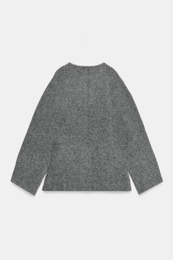 ZARA ПРИТАЛЕННЫЙ КАРДИГАН, СЕРЫЙ