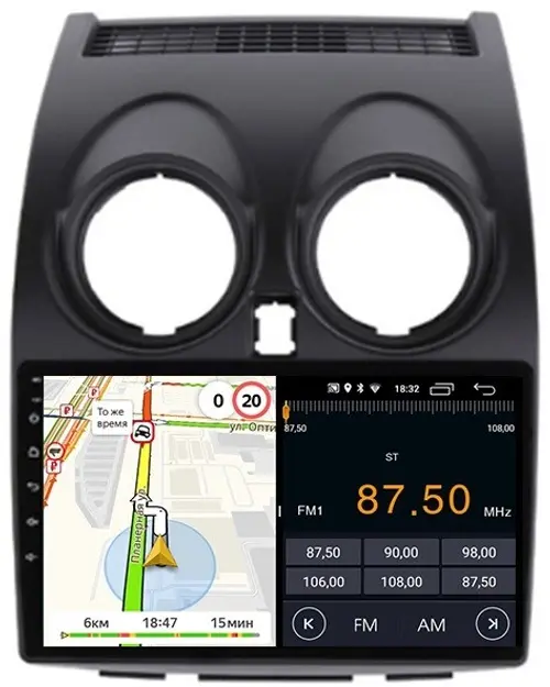 Магнитола для Nissan Qashqai J10 2006-2013, Dualis - Parafar PF788FHD на Android 13, CarPlay, 4G SIM-слот