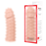 Насадка на пенис Extreme Sleeve с шипами и бугорками телесная KOKOS ES-003-M