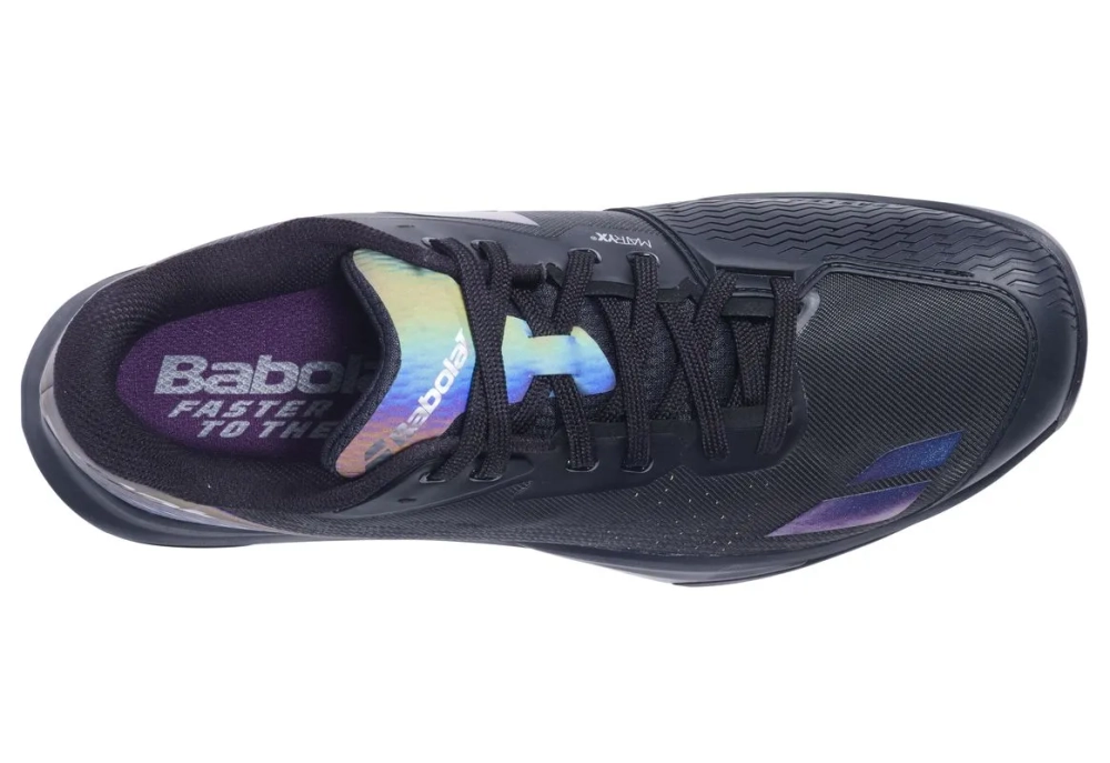 Мужские кроссовки теннисные Babolat Jet Mach 4 All Court Spectra Edition - black/spectra