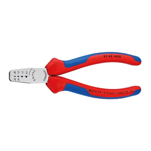 Инструмент для обжима контактных гильз 145 мм Knipex 97 62 145 A