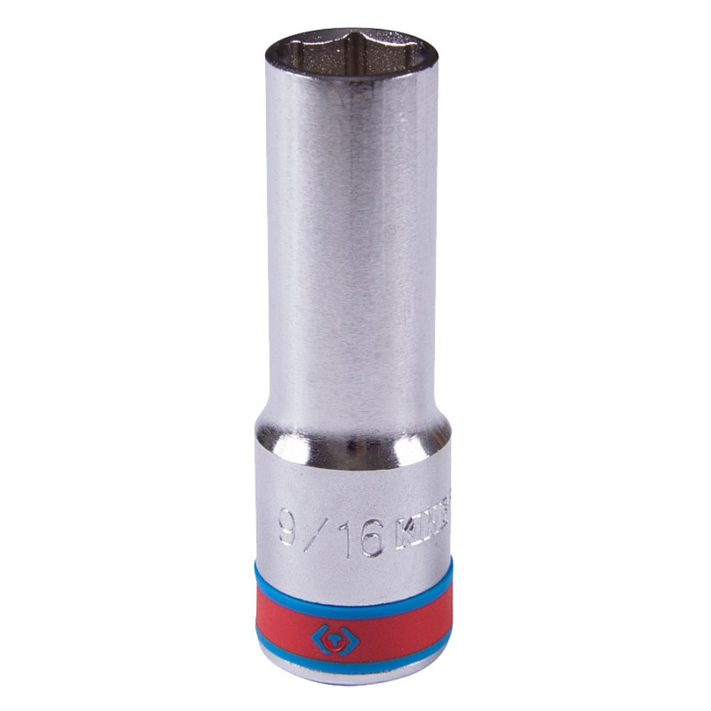 KING TONY (423518S) Головка торцевая глубокая шестигранная 1/2", дюймовая 9/16"