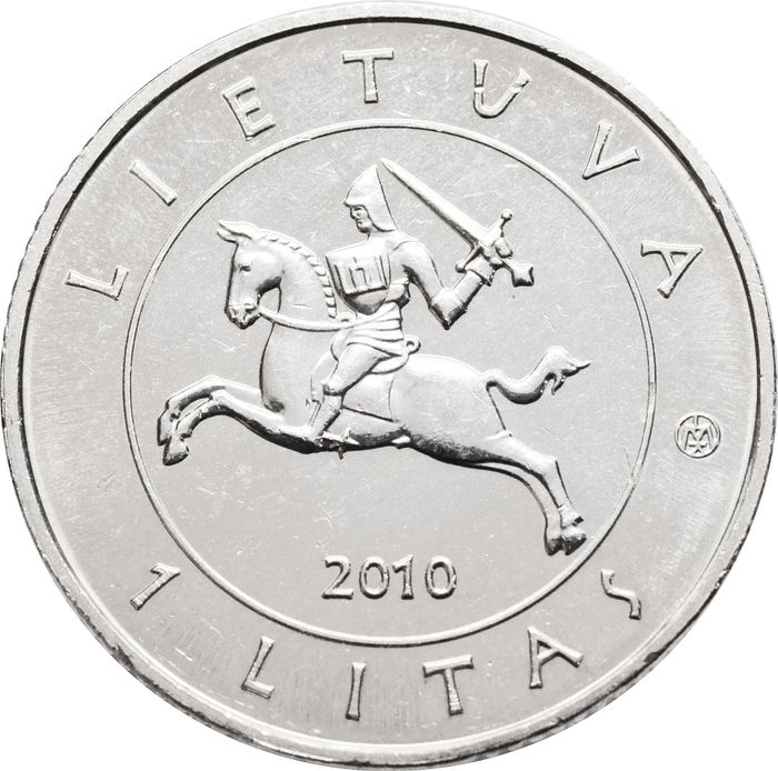 1 лит 2010 Литва «600 лет Грюнвальдской битве»