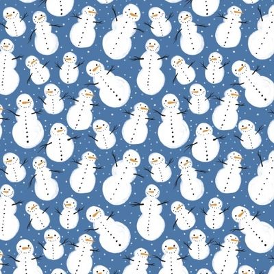 Новогодний смешной снеговик