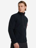 Толстовка флисовая CMP Men's jacquard Knit-Tech fleece with rhombus motif, артикул 38H2237, цвет TITANIO-NERO (02UM)
