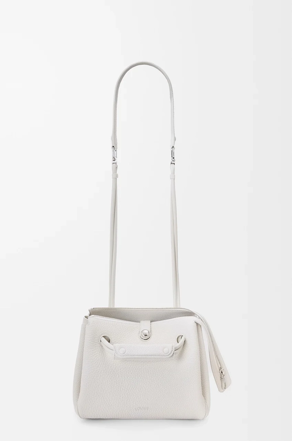 Loewe Маленькая сумка Madrid из мягкой зернистой телячьей кожи, белый