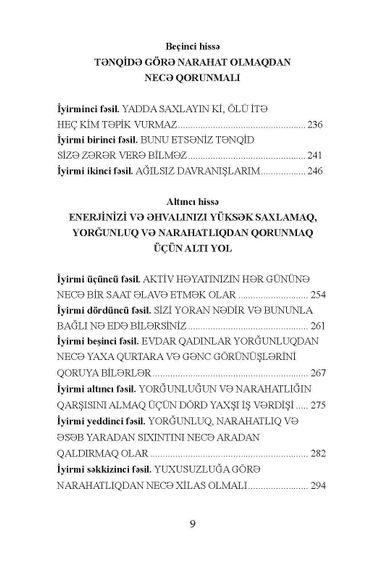 Narahatlığı necə aradan qaldırmalı və yaşamağa başlamalı