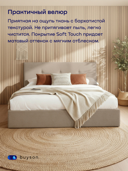 Кровать БайРелакс (велюр, без ПМ)