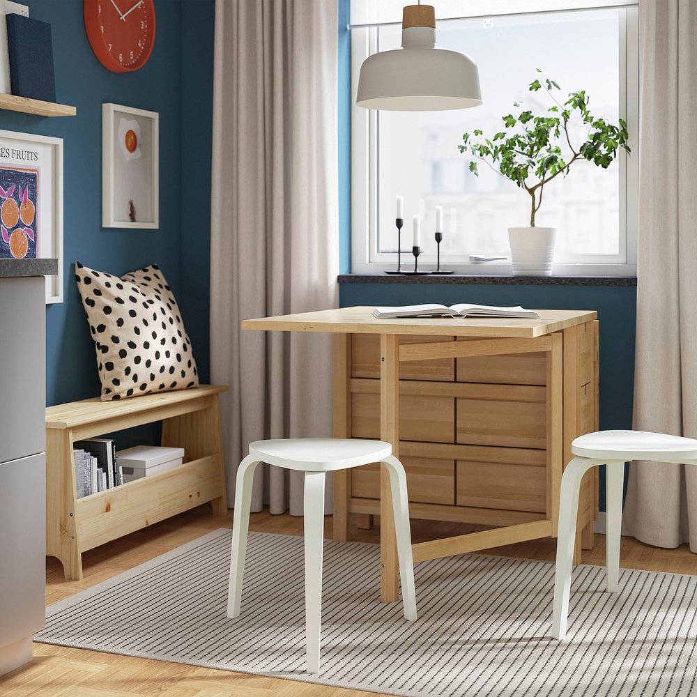 IKEA KYRRE  (ИКЕА КИРРЕ)  -  Табурет - кремовый