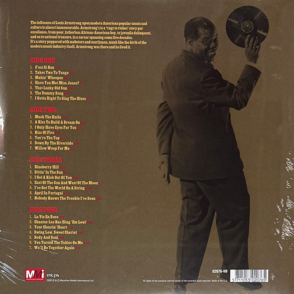 Louis Armstrong – Singin' Satchmo 2LP (Европа 2022г.)
