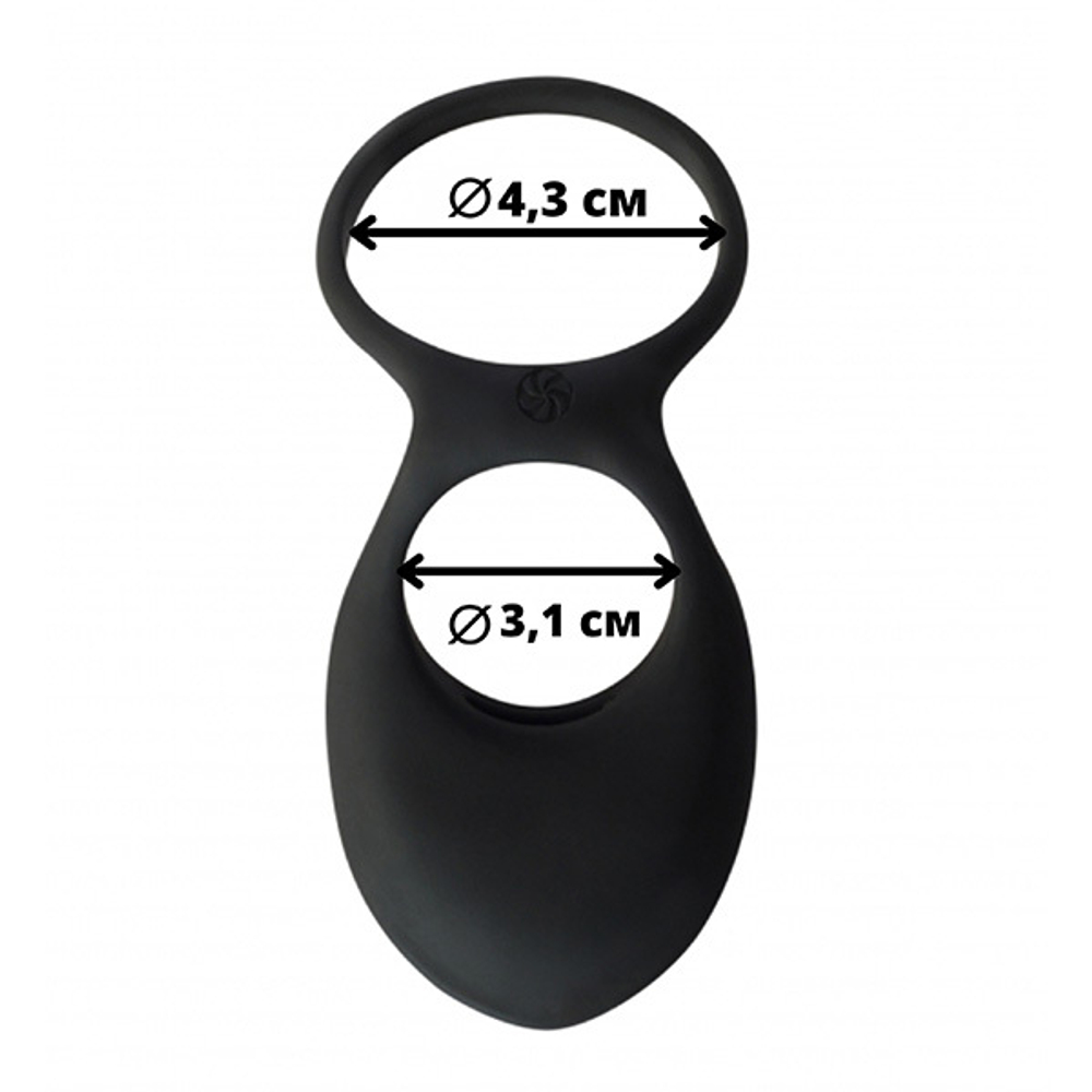 Эрекционное виброкольцо 3,1см и 4,3см Lola Games Pure Passion Daydream Black 1303-01lola