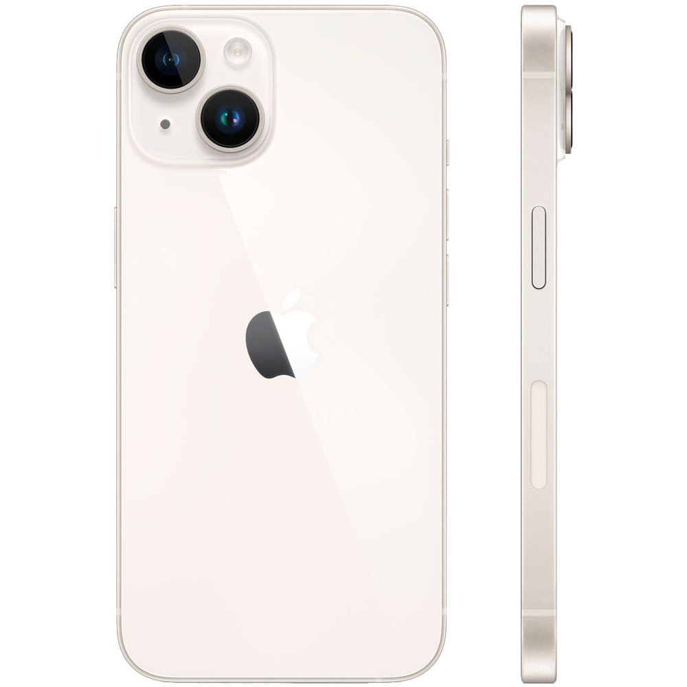 Смартфон Apple iPhone 14 128GB, Starlight (Белый)
