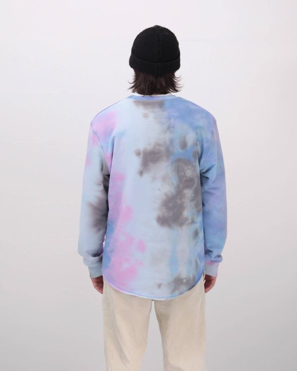 Толстовка Hoodlong Tie Dye Голубая - фото 3