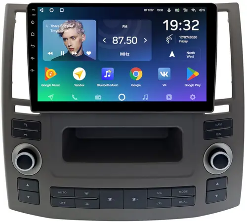 Магнитола для Infiniti FX35, FX45 S50 2006-2008 - Teyes CC2 PLUS монитор 9" QLED, Android 10, Быстрая, SIM-слот