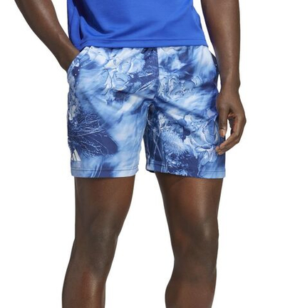 Мужские теннисные шорты Adidas Melbourne Ergo Tennis Graphic Shorts - разноцветный/victory blue/white