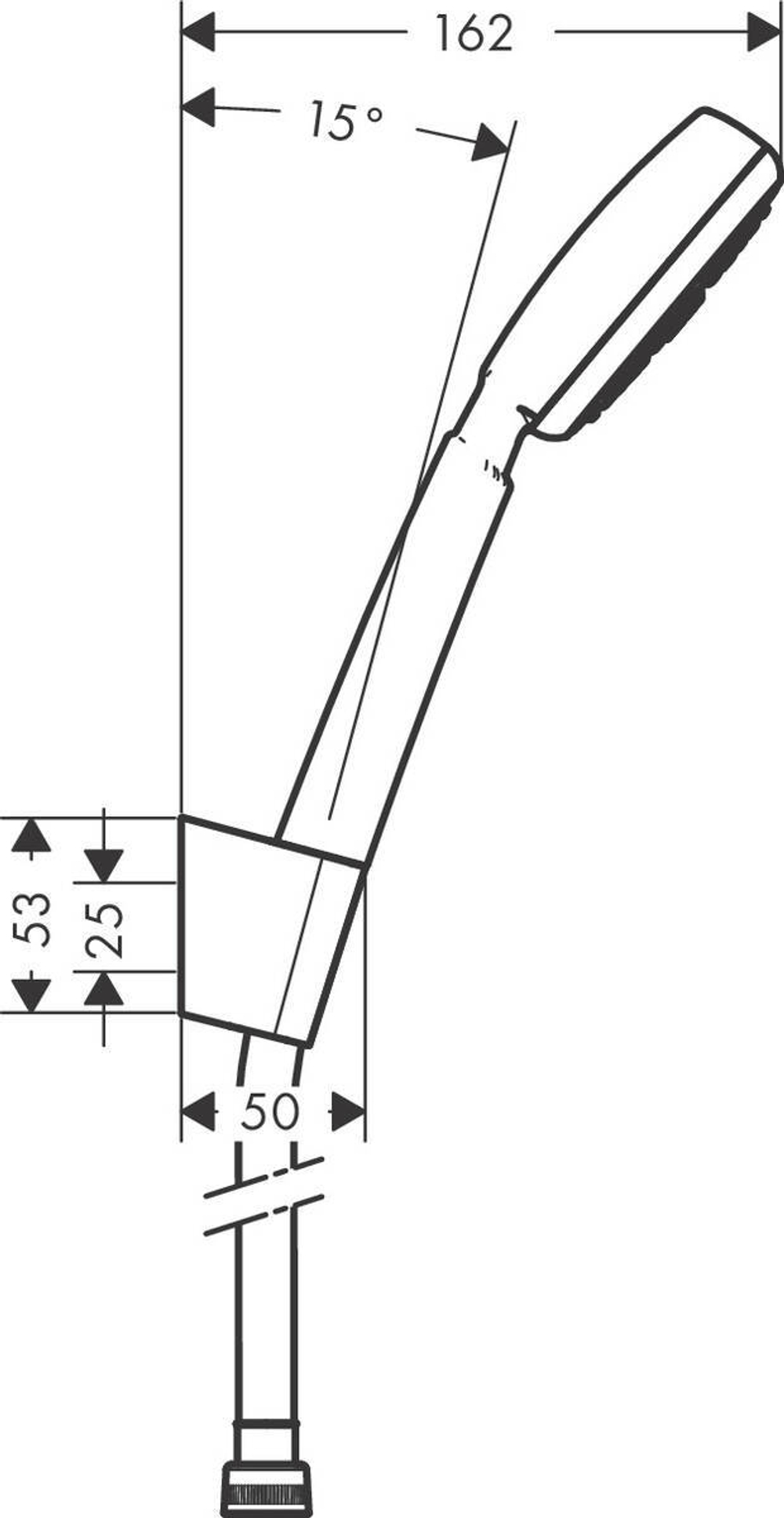 Душевой набор 26664400 Crometta 100 1jet Port, 1,25