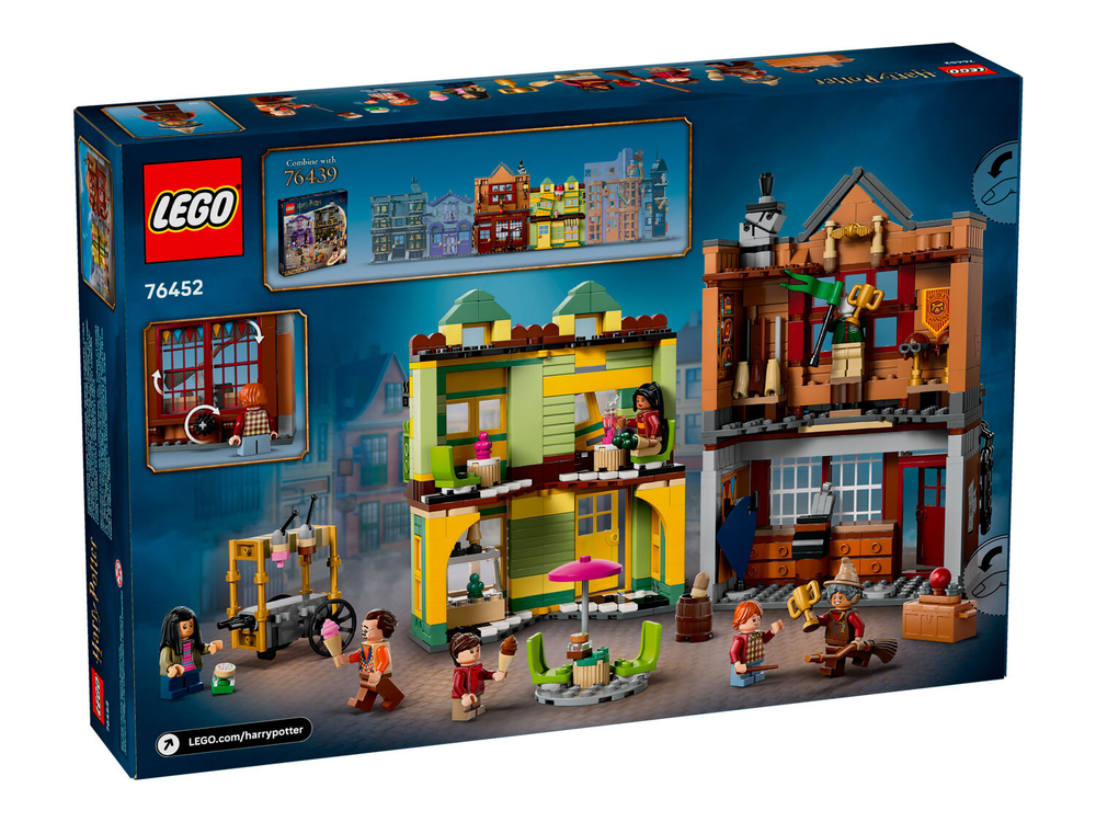 Конструктор Лего Гарри Поттер Магазин Всё для квиддича и кафе-мороженое | LEGO Harry Potter Quidditch 76452 795 деталей