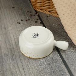 Соусник 70 мл d 7,5 см h3,5 см круглый с ручкой фарфор Elegance Sun P.L. Proff Cuisine [6]