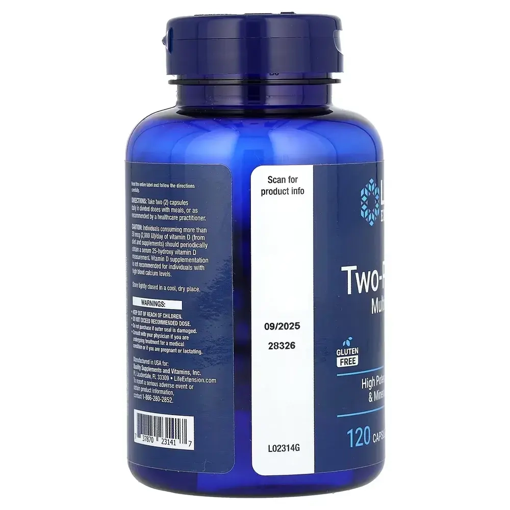 Витамины Life Extension Two-Per-Day Multivitamin 120 капсул
