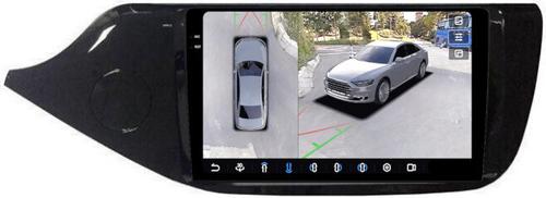 Магнитола для KIA Ceed 2 JD 2012-2018 (рамка глянцевая) - FarCar BX216M-360 монитор 9.5" 2K QLED на Android 13, Быстрая, CarPlay, 4G SIM-слот, 4 камеры в комплекте
