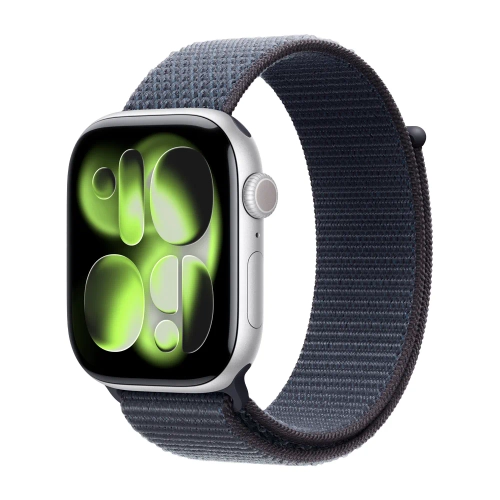 Умные часы Apple Watch Series 11 GPS, 46mm, Silver Aluminium Case with Anchor Blue Sport Loop