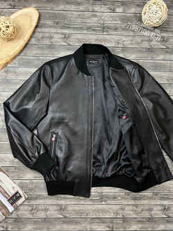 Кожаный бомбер Kiton