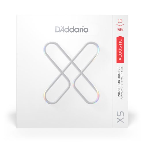D'ADDARIO XSAPB1356 - струны с покрытием для акустической гитары, фосфорная бронза, калибр 13-56
