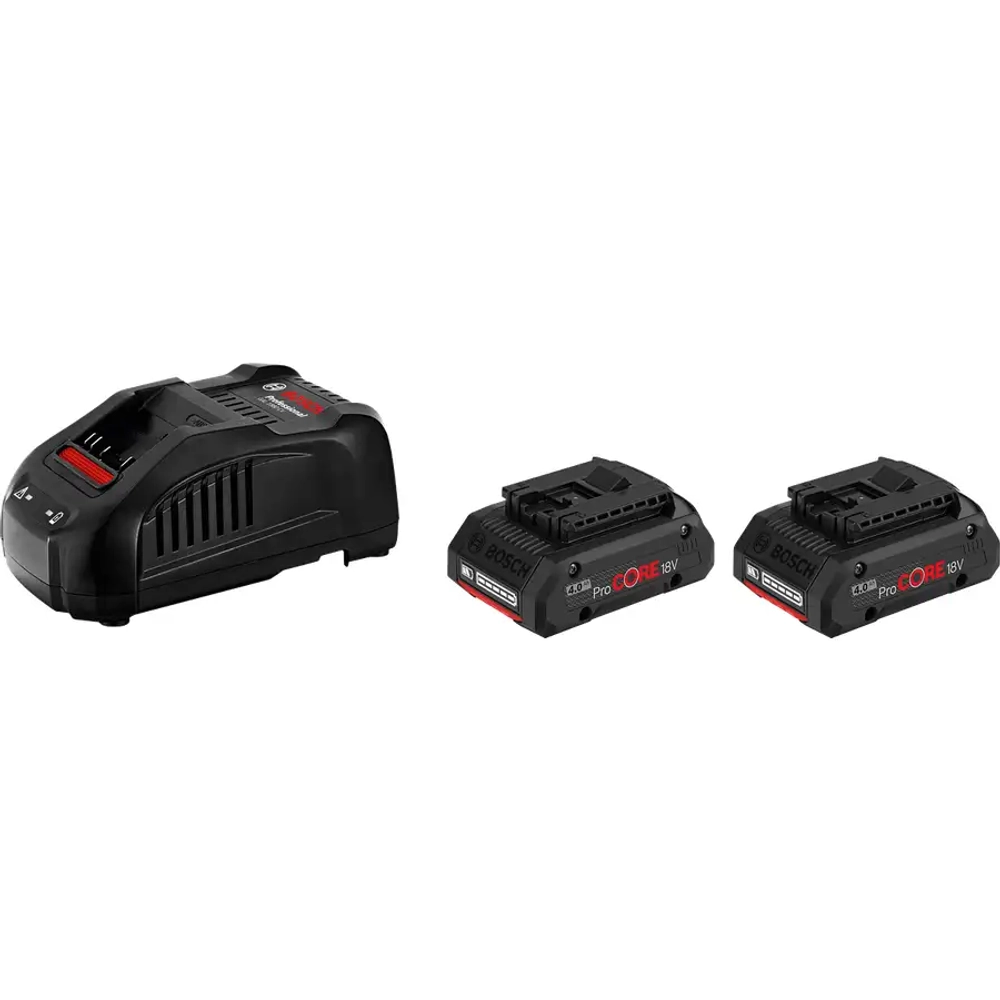 Аккумуляторы и зарядное устройство ProCORE 2x18V 4 A·ч + GAL 1880 CV BOSCH 1600A016GF