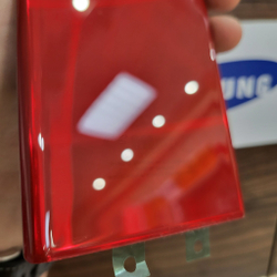 Крышка для Samsung Note 10 Plus (заднее стекло) "Высокое качество" цвет: RED