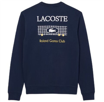Мужская теннисная кофта Lacoste Roland-Garros Edition Fleece - midnight blue