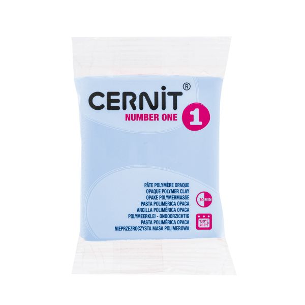 Полимерная глина Cernit №1 запекаемая, 56-62 г, 259 пастельно-голубой, CE0900056