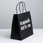 Пакет подарочный, упаковка, «Поздравляю», 22×22×11 см