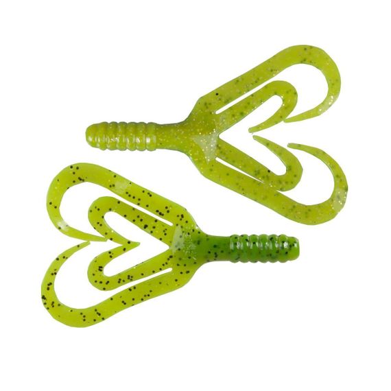 Твистер Helios Credo Four tail 2,35"/6,0 см Green Lime 10шт. (HS-20-010)