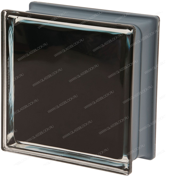 Стеклоблок металлизированный Неро Vetroarredo Nero Q19 O Met 19x19x8