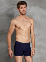 Мужские трусы-боксеры +size Doreanse Cotton Premium (Размер: 4X) (Цвет: темно-синий)