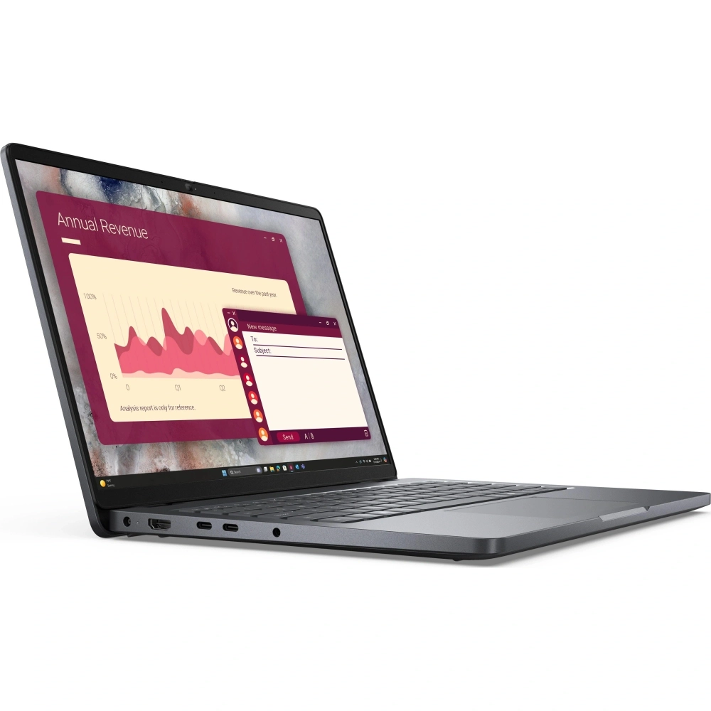 Ноутбук Dell Pro 14 Core Ultra 7 265U 32Gb SSD1Tb Intel Graphics 14" IPS FHD+ (1920x1200) Linux grey WiFi BT Cam (PRO14-7315)