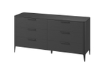 Комод Type oak 6 ящиков ширина 170 см (черный)