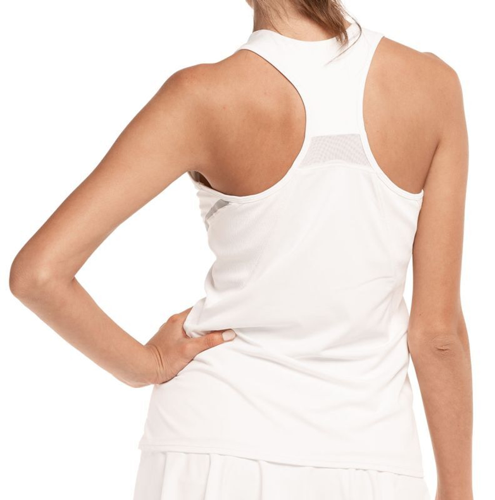 Женский топ теннисный Lucky in Love Tech Performance Warp Speed Tank - white