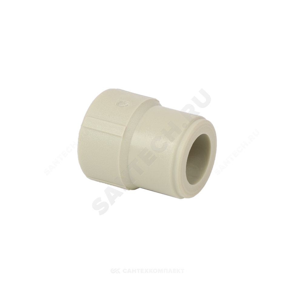 Муфта PP-R переходная серая Дн 63х32 внутр/наруж пайка VALFEX 10006332Г