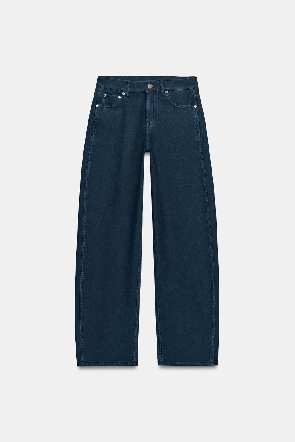 ДЖИНСЫ CURVED STRAIGHT СО СРЕДНЕЙ ПОСАДКОЙ — ZW COLLECTION — ZARA