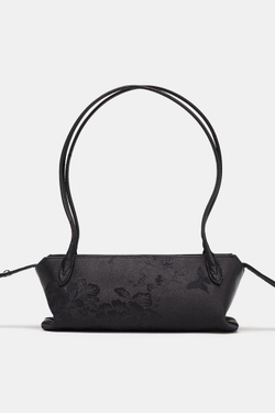 ZARA СУМКА С ПЛЕЧЕВЫМ РЕМНЕМ, ЧЕРНЫЙ