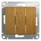 Выключатель трехклавишный Systeme Electric Glossa Дуб GSL000531