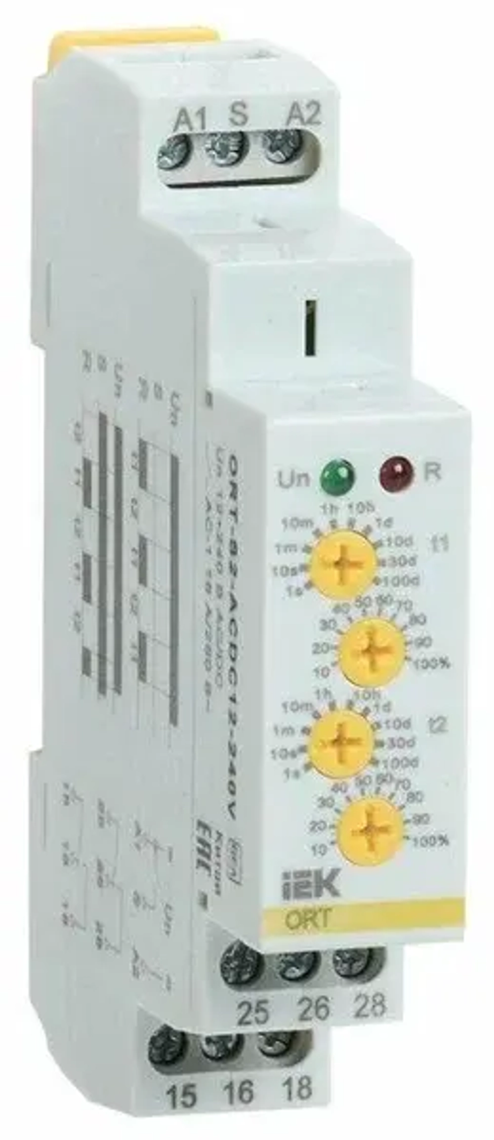 Реле циклическое ORT. 2 конт. 12-240 В AC/DC IEK  ORT-S2-ACDC12-240V