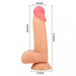 Реалистичный фаллоимитатор Lisle (21,8×4,6 см)