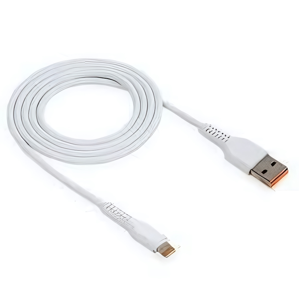 Кабель USB "WALKER" C315, 2.4А, Lightning, поддержка QC, белый