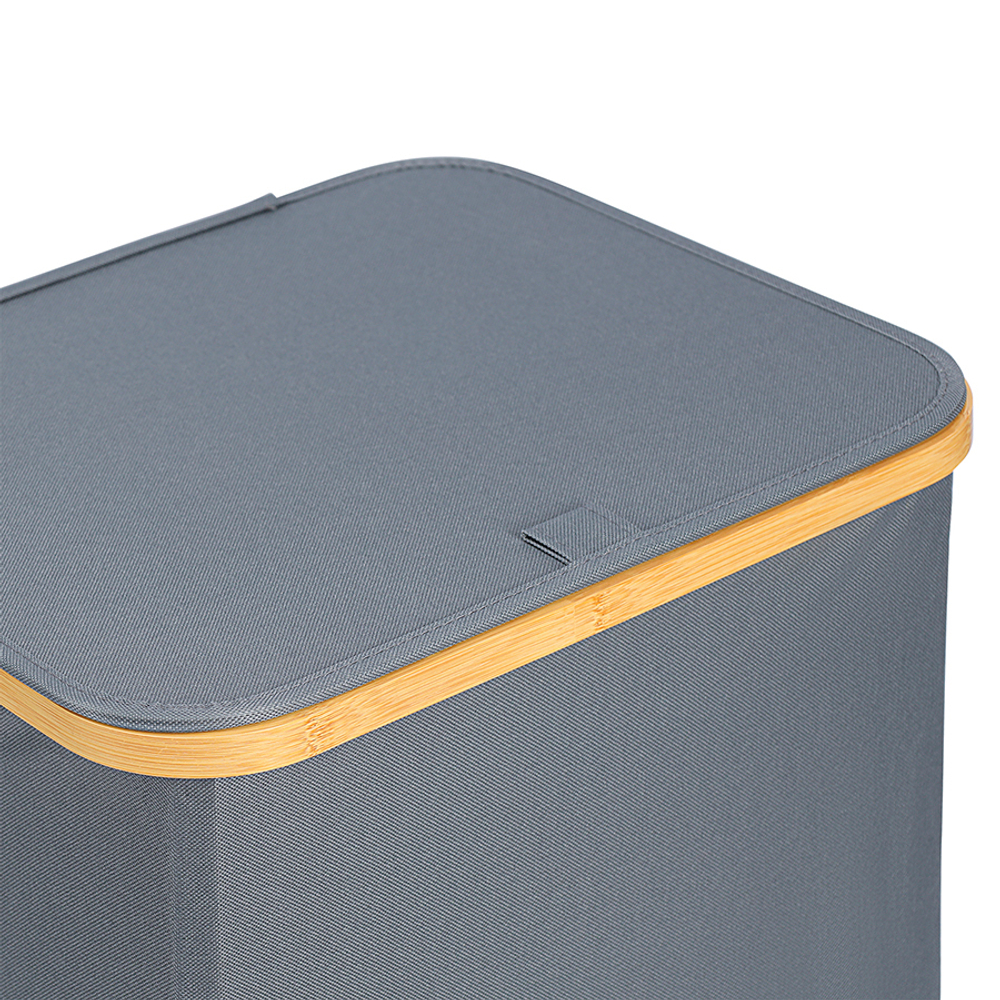 Корзина для белья 40x33x43см Smart Solutions Neat Mid серая