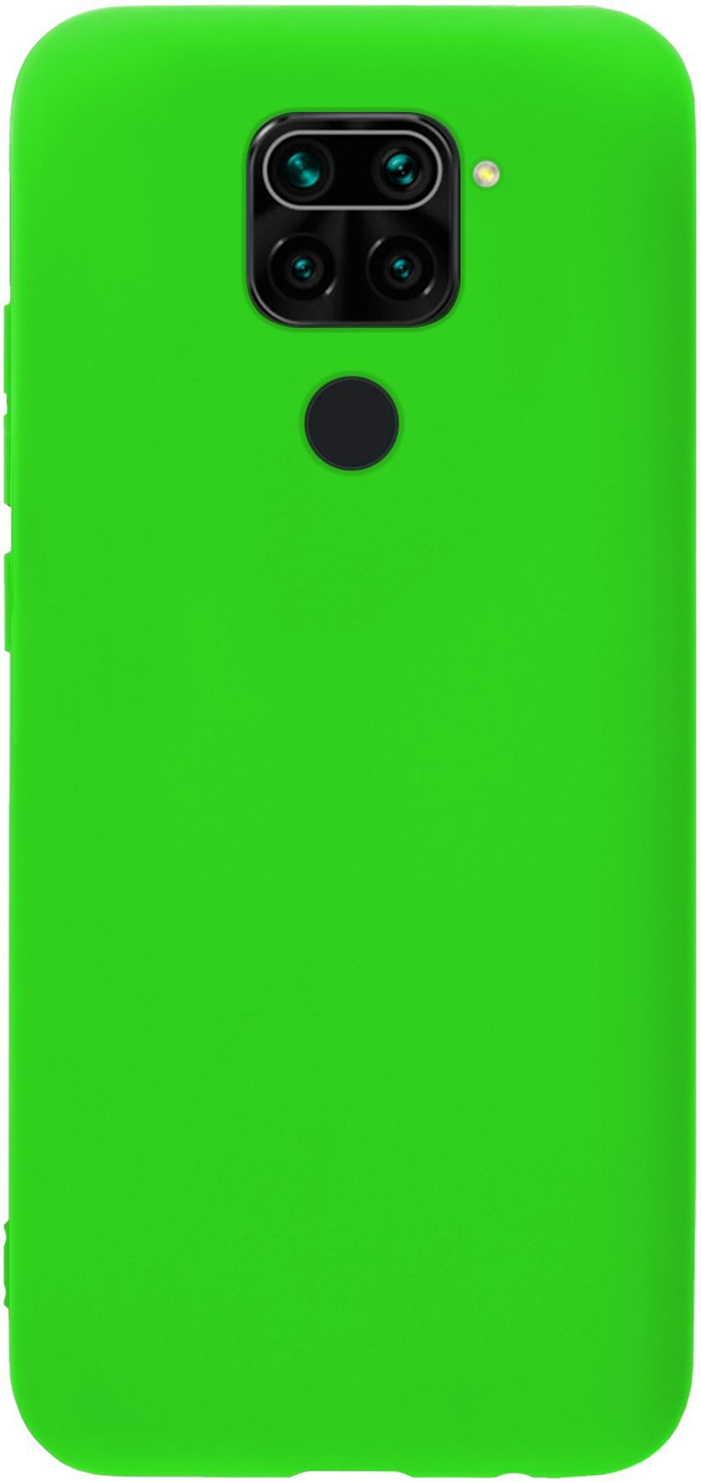 Мягкий Soft Touch чехол из силикона для XIAOMI REDMI NOTE 9 (не PRO / S!) и REDMI 10X с бархатной подкладкой