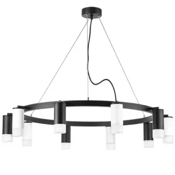 Люстра подвесная 10*GU10 LR0203753651 черный/белый Rullo Lightstar