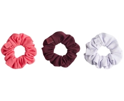 Повязка на голову Adidas Scrunchies 3P - pure turbo/maroon/frozen purple
