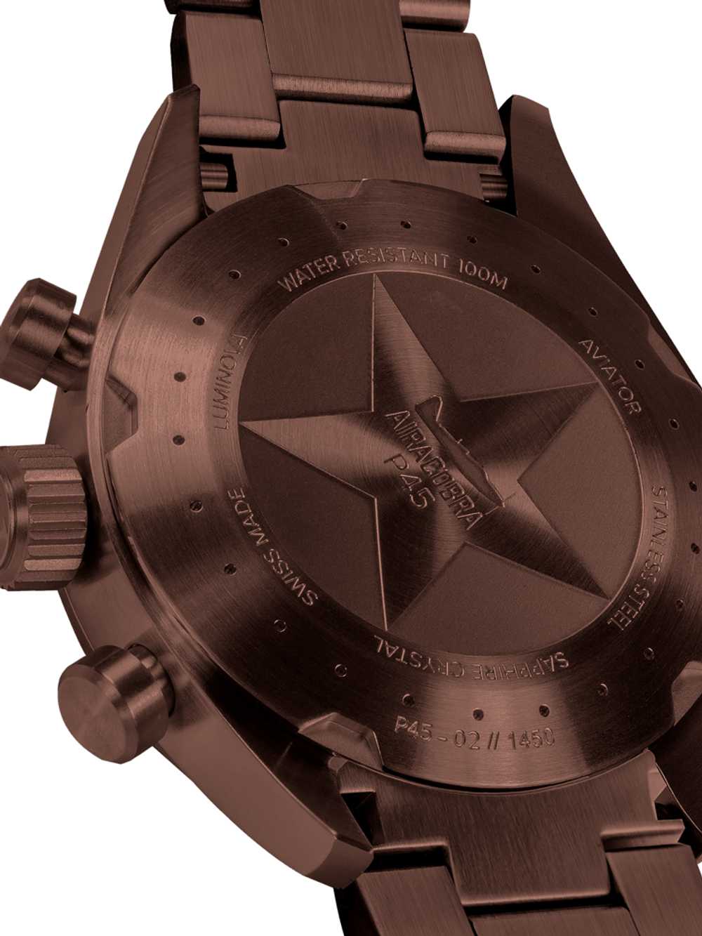 Чаcы кварцевые AVIATOR AIRACOBRA P45 CHRONO V.2.25.8.172.5 мужские